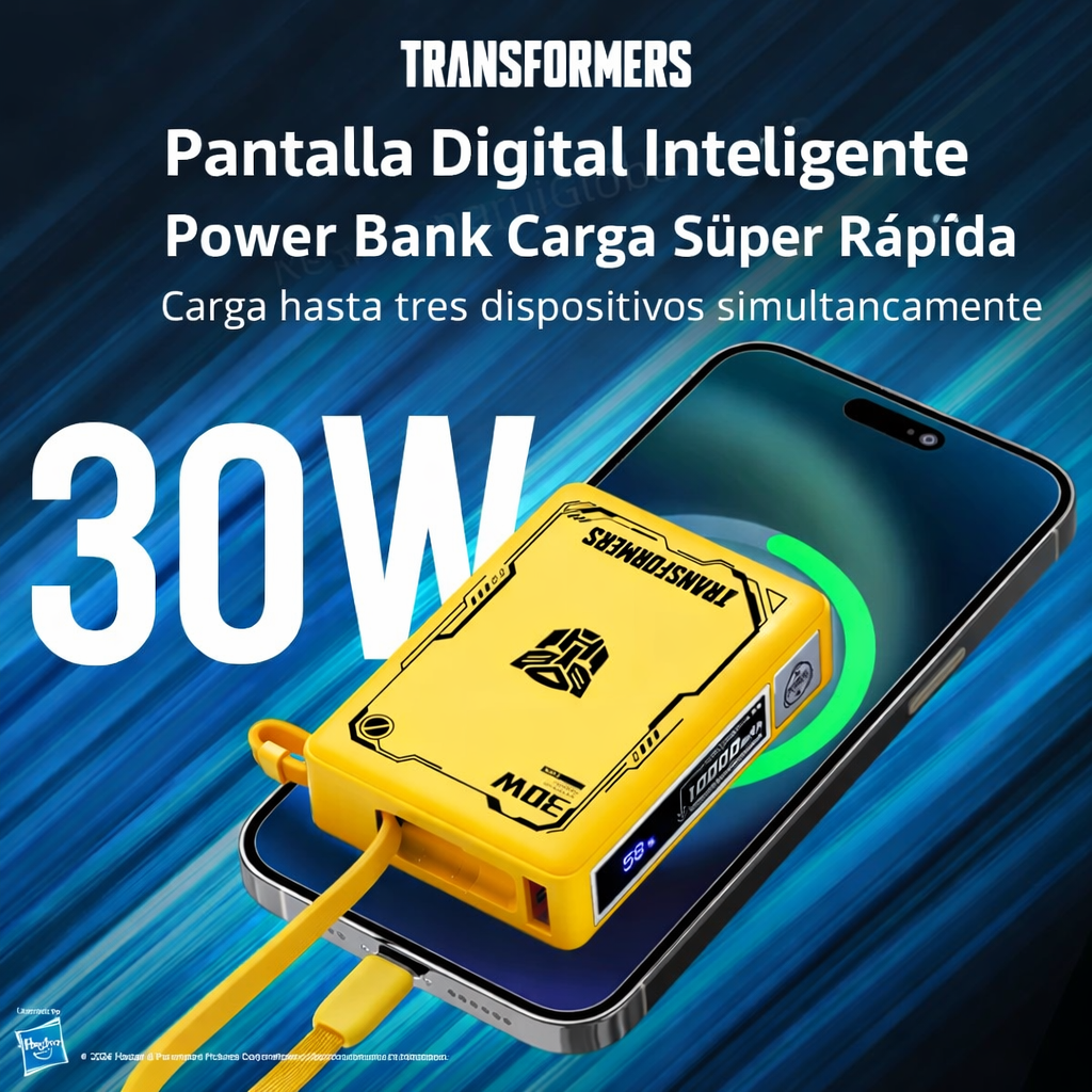 Power Bank 10000mAh 30W ⚡ Carga Súper Rápida + Pantalla Digital LED
