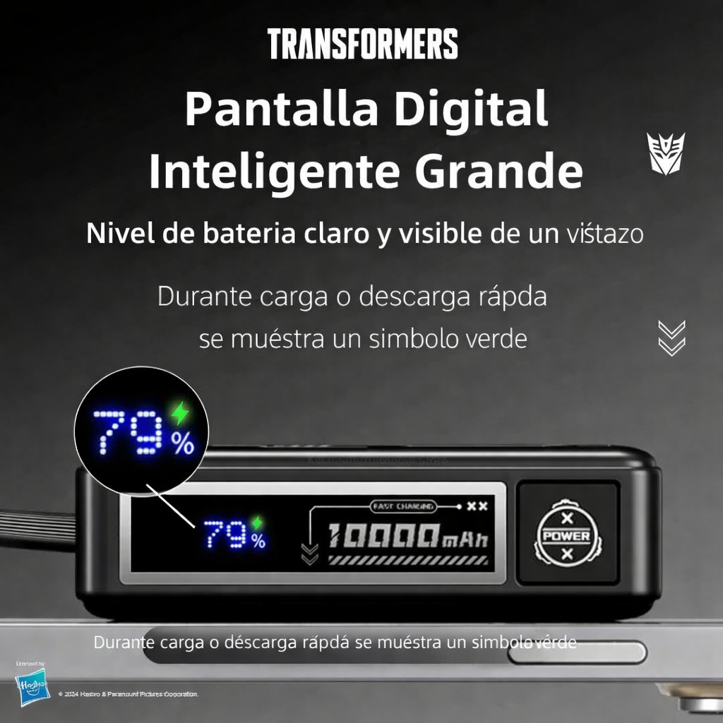Power Bank 10000mAh 30W ⚡ Carga Súper Rápida + Pantalla Digital LED
